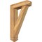Ekena Millwork Traditional Arts and Crafts Rough Sawn Bracket w/ Offset Brace, Western Red Cedar, 6"W x 22"D x 34"H BKT0604X22X34TRA03RWR - alternate 1
